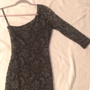 Grey Guess One Shoulder Dress (S)